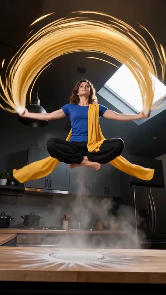 The noodle chef takes flight